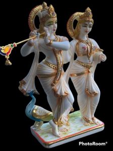 Marble Radha Krishna Statue