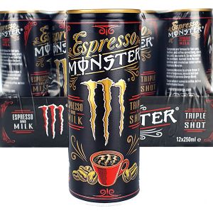 Monster Espresso & Milk Triple Shot Coffee Energy Drink 24 x 250ml Cans