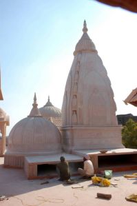 Pink stone Shikhar Gumbad