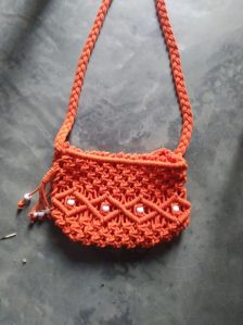 Macrame Beaded Bag