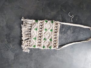Macrame Beaded Bag
