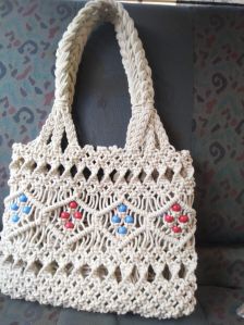 Macrame Beaded Bag