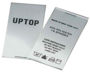 satin printed label