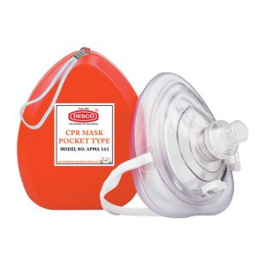 CPR Mask Adult Silicone Mask Pocket Type