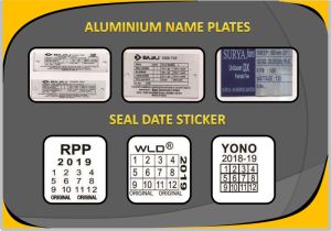 aluminium name plates