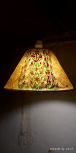 Hand painted paper lampshade