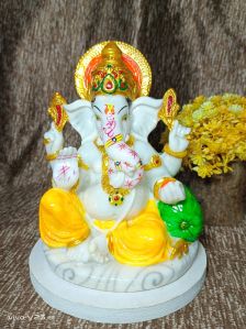 Marble dust takia ganesh statue