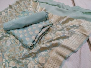 Banarasi Pure Khaddi Georgette Silk Suit