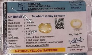 Yellow Sapphire Gemstone