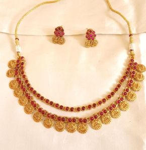 Lakshmi Kemp Double Layer Neckpiece Set TI05