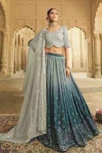 Pleated Lehenga Set