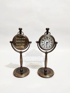 engraved names date custom wedding clock