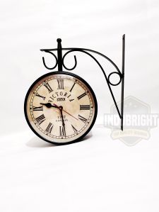 vintage victoria double-sided wall clock