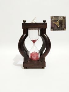 wooden 10-minute sand hourglass timer