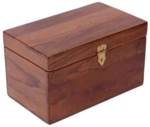 Brown Wooden Storage Box