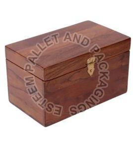 Brown Wooden Storage Box