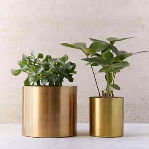 Metal Golden Planter