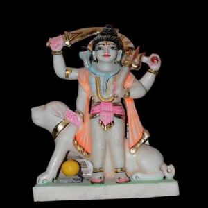 1.5 Feet Marble Traditional Durga Mata Statue