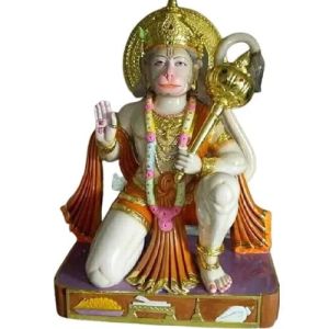 Marble Multicolor Hanuman Statue
