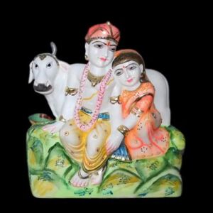 2 Feet Marble Traditional Radha Krishna Statue