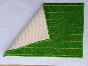 Latex backed polypropylene mat