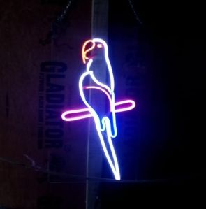 Parrot neon sign