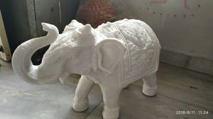 Marble Elephant Statue