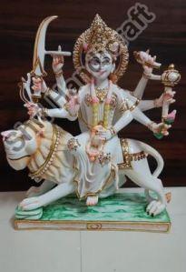 18 Inch Marble Durga Maa Statue