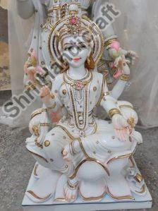 24 Inch Marble Goddess Laxmi Statue