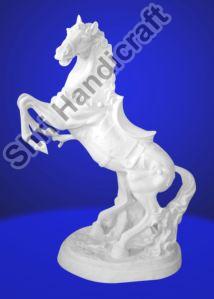 White Marble Horse Sculpture