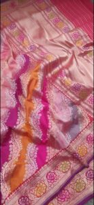 banarasi kadhwa rangkat weave pure katan silk saree