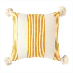 Yellow Handwoven Cushion
