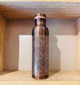900ml Etching Copper Water Bottle
