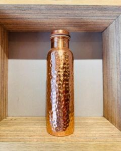 900ml Hammered Copper Water Bottle