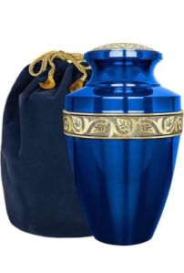 Dark Blue Cremation Urn