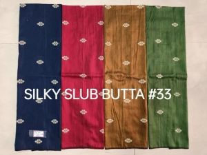 Silk Slub Butta Fabric