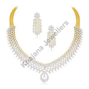 Aaliyah Delicate Diamond Necklace Set