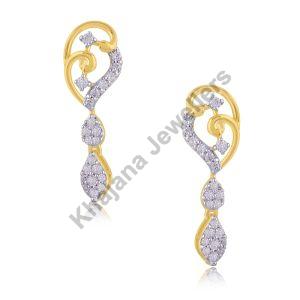 Magnolia Dangling Diamond Earrings
