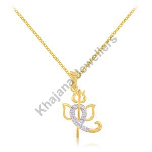 Shiva Ganesh Diamond Pendant