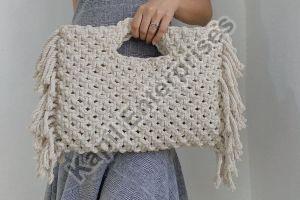 COTTON MACRAME PURSE