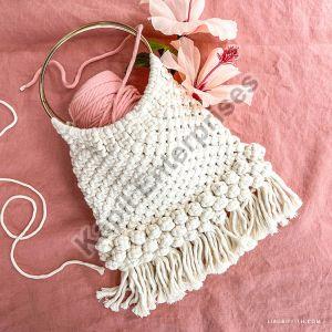 COTTON MACRAME PURSE