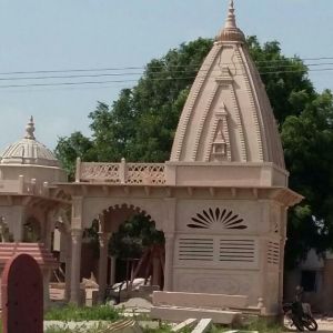 Pink Sandstone Outdoor Temple