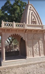 Pink Sandstone Outdoor Temple