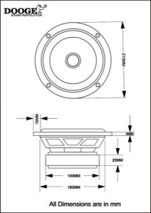 2 Pcs DE800-01 Woofer