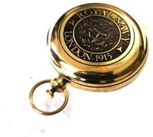 Brass Antique Push Button Compass