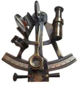 Polished Brass Nautical Sextant