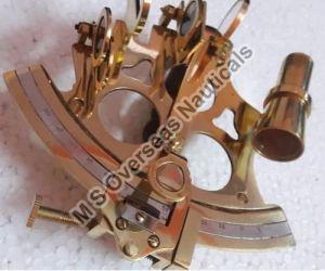 Polished Brass Antique Nautical Sextant