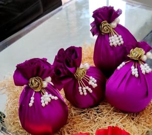 Purple Wedding Decorative Nariyal