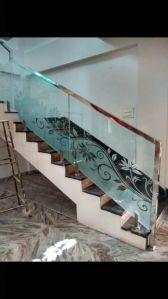 Duplex glass railing