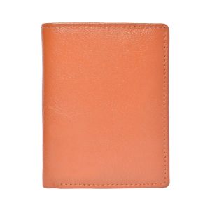 6 ATM Pocket Tan Brown Leather Wallets